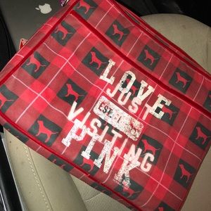 VS Pink vintage laptop case
